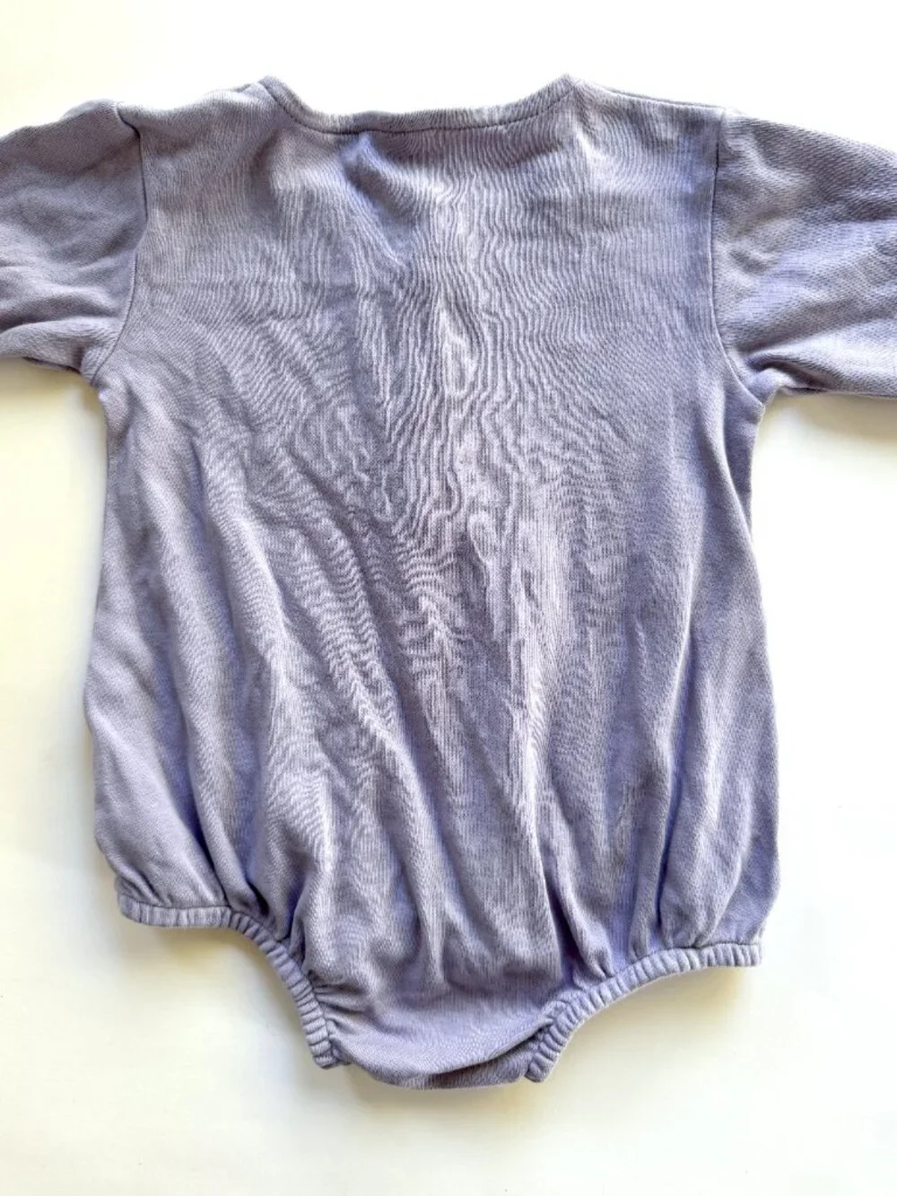 Kate Quinn Henley Bubble Romper Long Sleeve Lavender 6-12M